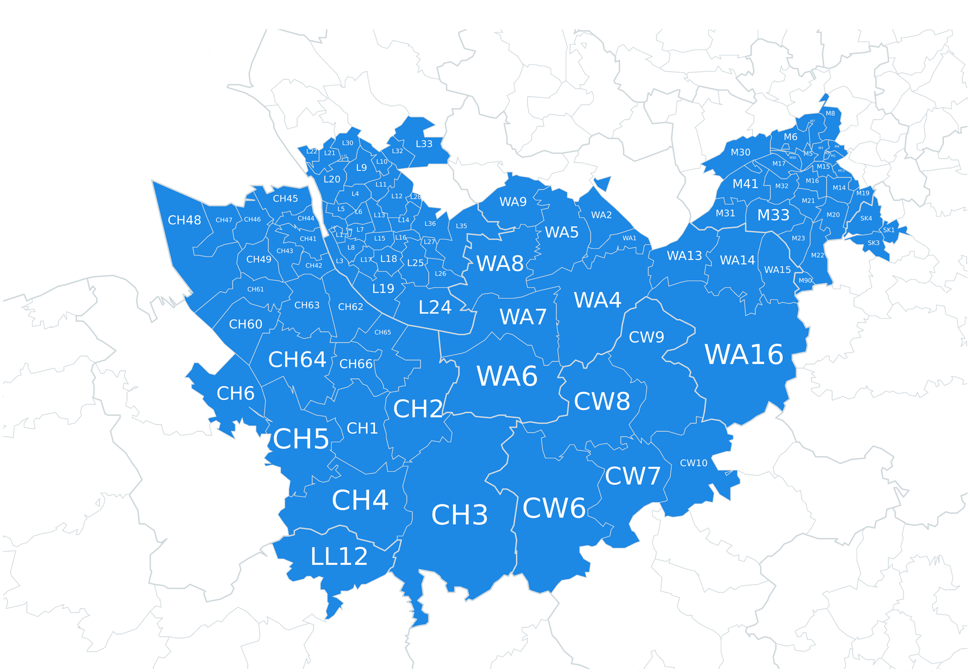 North west collection areas