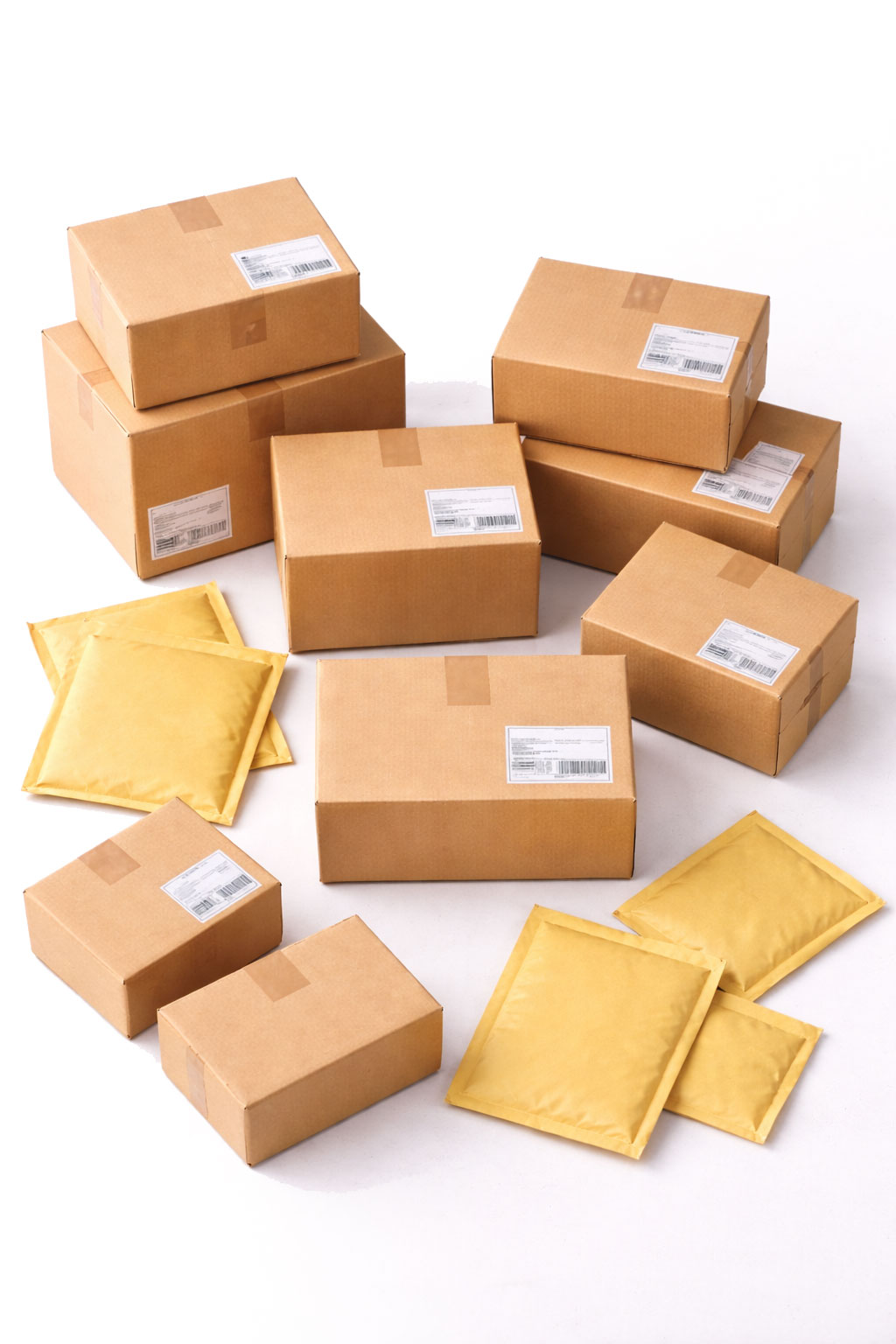 Image of parcels and jiffy bags